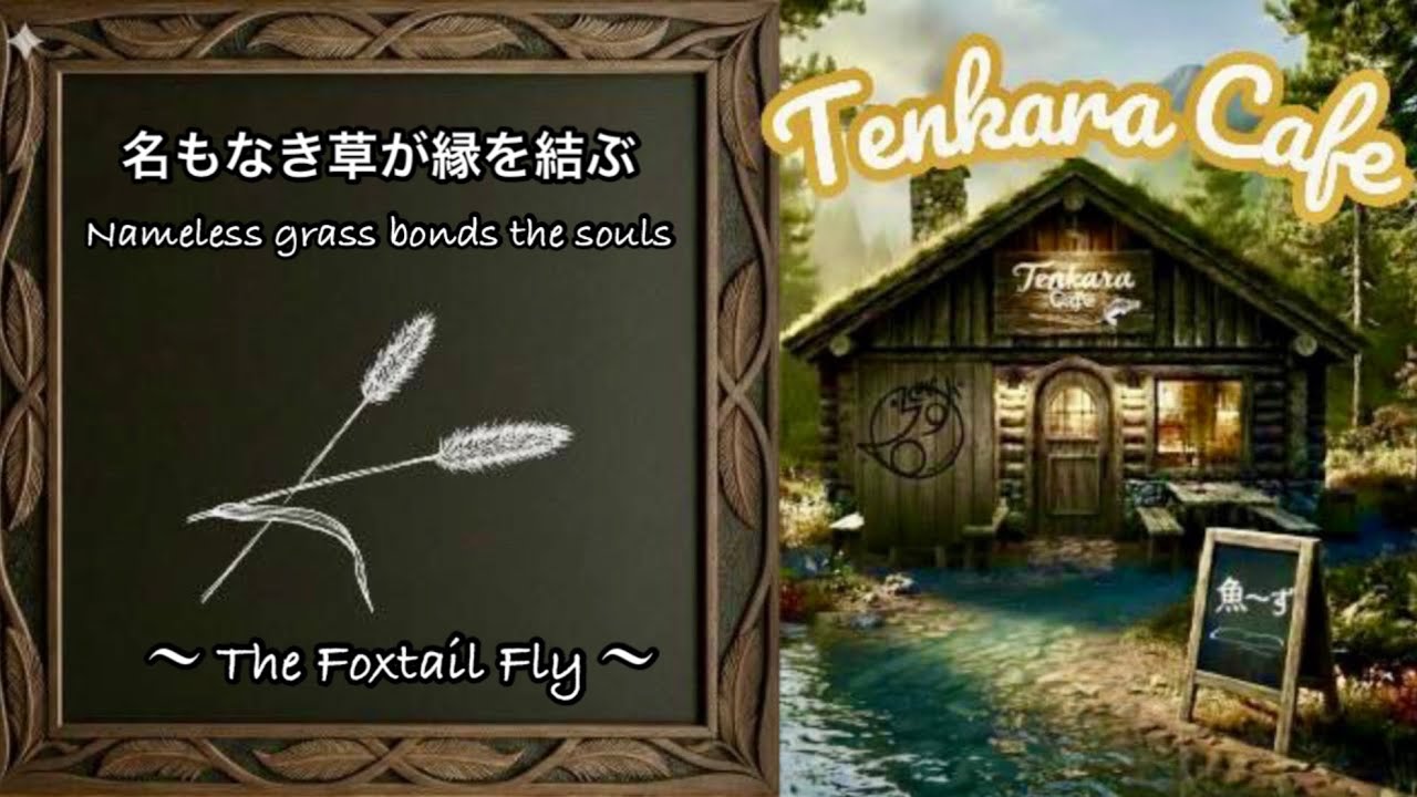 Tenkara Cafe ｜ 名もなき草が縁を結ぶ　Second cup, foxtail magic.