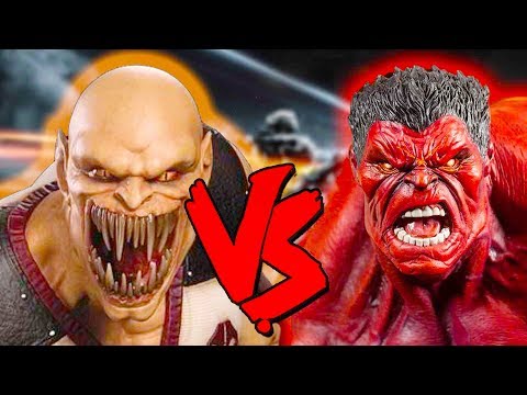 Baraka Vs Red Hulk Army - Epic Battle - Mortal Kombat Costume Skin Mod