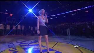 Christina Aguilera ,HD,  American National Anthem , Live NBA Finals Game 7, HD  720p