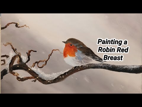 Painting a Robin red Breast Tutorial