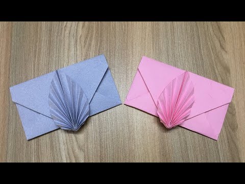Envelope making with paper without Scissors Glue and Tape - DIY Origami Envelope easy tutorial