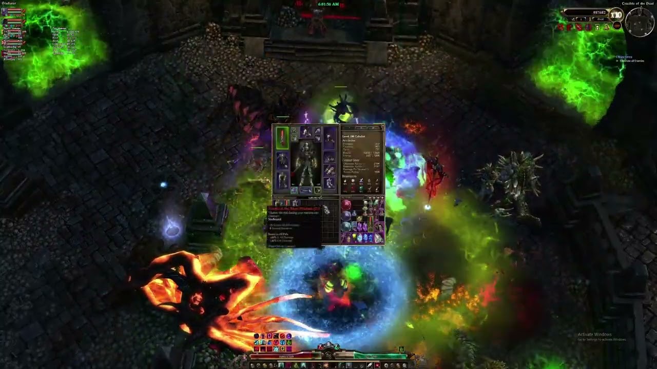 Grim Dawn Crucible 150-170 DPS Pet Cabalist 4 min 13 seconds