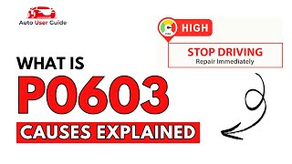 OBD Code p0603 Guide to Repair