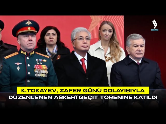 K.Tokayev, Zafer Günü dolayısıyla düzenlenen askerî geçit törenine katıldı