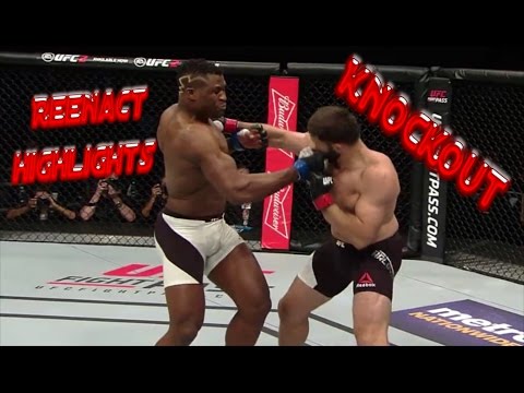 FIGHT NIGHT DENVER: Highlights Reenact Francis Ngannou KNOCKOUT Andrei Arlovski UFC on FOX 23