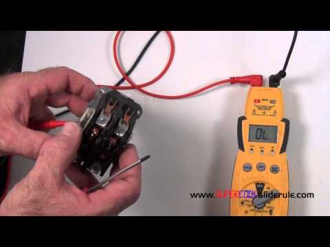 Part of a video titled How to properly test a contactor - YouTube