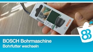 Bosch PSB 750 RCE Bohrfutter wechseln