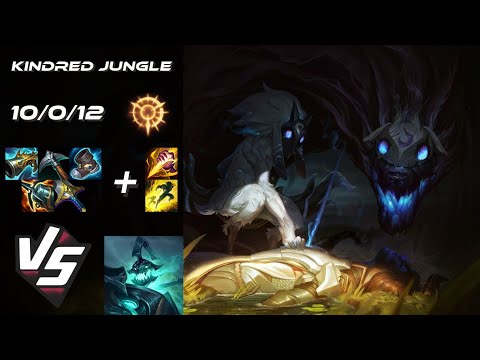 JUNGLE Kindred vs Hecarim - NA Grandmaster Patch 14.10