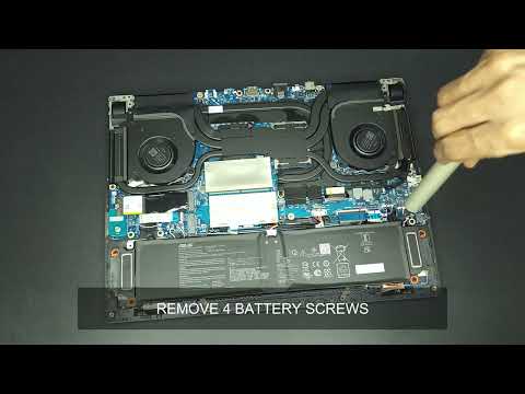 Asus ROG Strix Scar 2022 -  How to Remove Battery