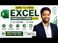 Excel सीखें Zero To Hero Complete MS Excel Course 2026 In Hindi Beginner To Advanced