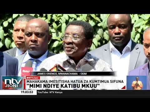 Mahakama yasitisha njama ya ODMa kumtimua katibu mkuu Edwin Sifuna afisini