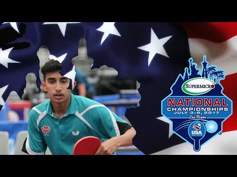 2017 SuperMicro US National Table Tennis Championships - Kunal Chodri vs. Nikhil Kumar (Men's SF)