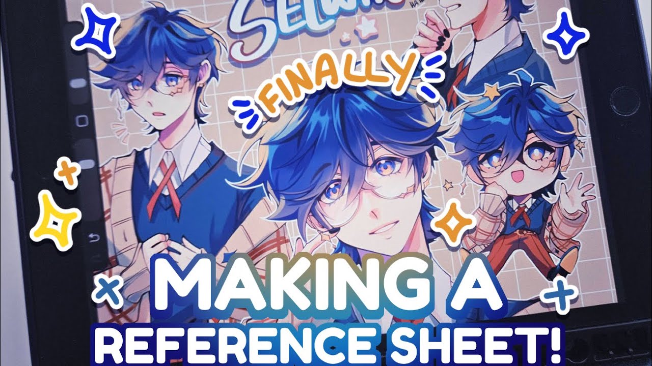 Drawing my OC's Reference Sheet!✨ | SELWIN!