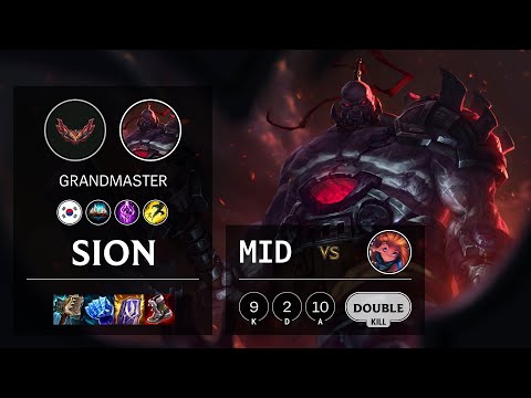 Sion Mid vs Zoe - KR Grandmaster Patch 12.1