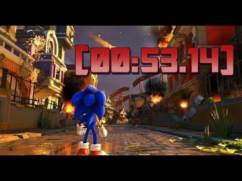 Sonic Forces - Sunset Heights Speed Run (00:53.14)
