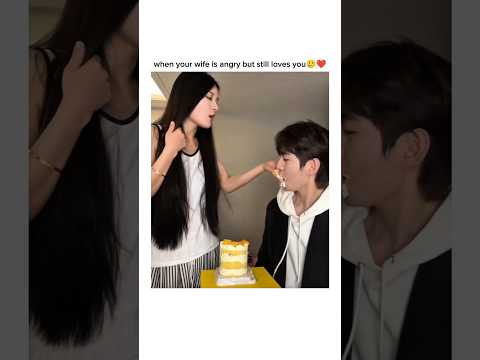 when wife is angry but still loves you🥲 ❤ #shorts