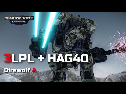 Mechwarrior Online | Direwolf A - 3LPL + HAG40