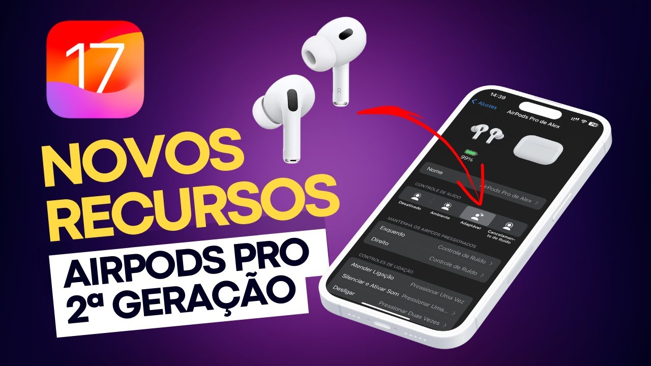 Novos Recursos dos AirPods Pro 2ª Geração que chegaram com o iOS 17