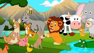 Animal Sounds Song for Toddlers and Kids