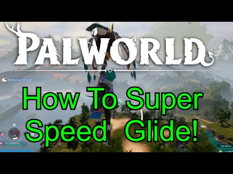 Palworld Grappling Gun Glider Trick - Slide and Glide!  Speed with ease! ZOOM ZOOM!