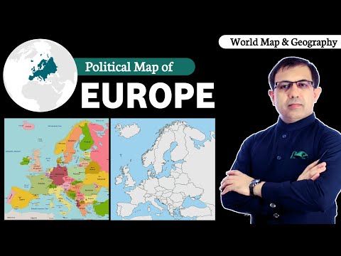 Mapa polityczna Europy | Kraje i stolice Europy | Mapa świata i geografia | Muhammad Akram