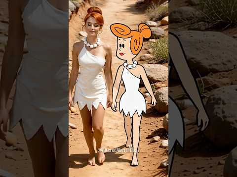The Flintstones: Cartoon vs Real Life 🦴✨