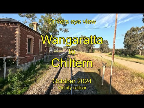 Drivers eye view, Wangaratta to Chiltern, Oct 2024