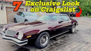 Exclusive Look: 7 Classic Car Discoveries on Craigslist | for Sale by Owner!