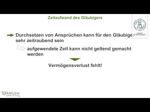 WPR2 (Schuldrecht AT) - 284/369 - Vertragshaftung - Zeitaufwand des Gläubigers