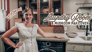 My Laundry wasn't working-- so we gutted it: reno, organization, and cottagecore style ideas
