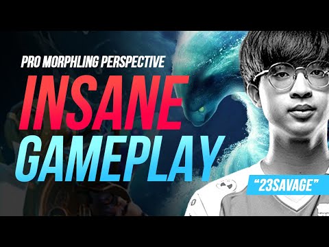 BEYOND GODLIKE..!! 23SAVAGE MORPHLING PRO PLAYER GAMEPLAY 7.31B - PLAYER PERSPECTIVE