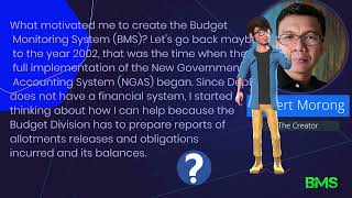 Budget Monitoring System (BMS) Overview and Goodbye