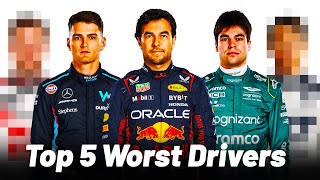Top 5 Worst Formula 1 Drivers in 2023