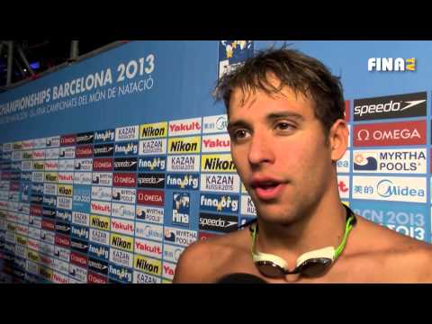 BCN2013: Chad Le Clos (RSA) Winner of Mens 200m Butterfly