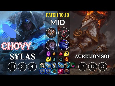 DRX Chovy Sylas vs Aurelion Sol Mid - KR Patch 10.19