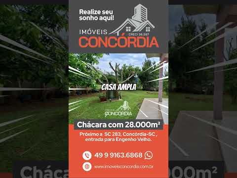 CHÁCARA COM DUAS CASAS À venda em Concórdia-SC