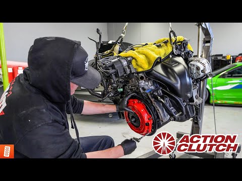 Installing an Action Clutch & Flywheel on the @throtl 1997 Honda Prelude VTEC! (throtl Dream Build 5