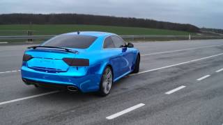 preview picture of video 'Audi A5 Coupe Wrapped in Avery Blue Chrome by Tintshop'