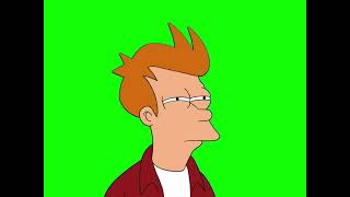 Fry squinting — Futurama green screen