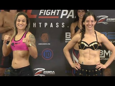 Jéssica Delboni vs. Lindsey VanZandt - Weigh-in Face-Off - (Invicta FC 36) - /r/WMMA