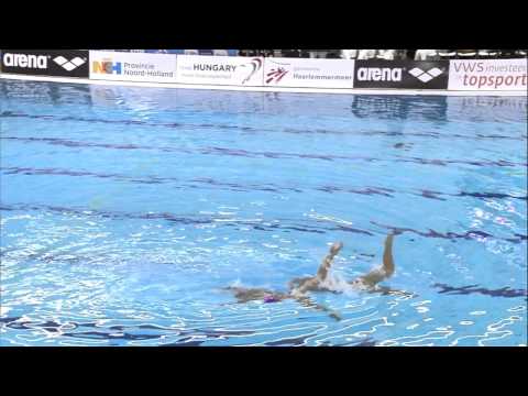 Duet Technical Routine -  Czech Republic - ECC Synchro 2015 | Synchroonzwemmen