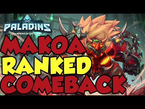 MAKOA PLUCK BUILD GUIDE AND RANKED GAMEPLAY! THE COMEBACK IS REAL! PALADINS
