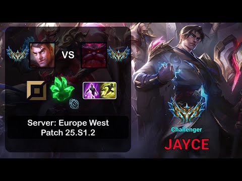 Jayce Top vs Ornn - EUW Challenger - Patch 25.S1.2