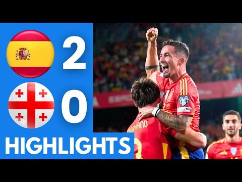 Spain vs Georgia (2-0) Highlights | UEFA World Cup Qualifiers 2025/26