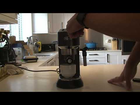 Delonghi Dedica coffee machine reset fix when only 3 seconds of coffee comes out to get a full cup