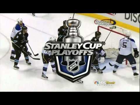 Logan Couture goal. St. Louis Blues vs San Jose Sharks 4/16/12 NHL Hockey