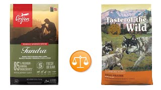 Comparison of Chewy dog food brands: Taste of the Wild vs Or