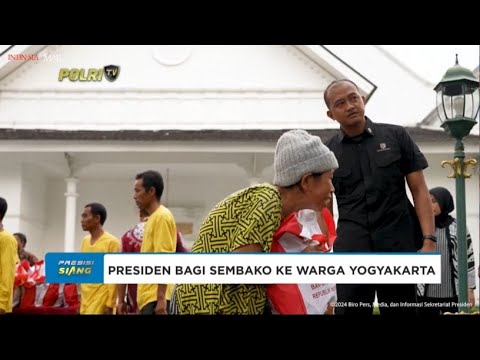 PRESIDEN BAGI SEMBAKO KE WARGA YOGYAKARTA