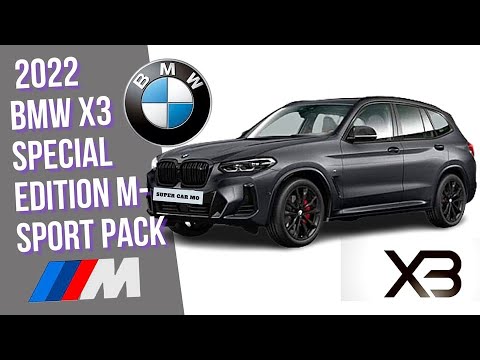 2022 BMW X3 Special Edition  M Sport In Frozen Black Hybrid Facelift IN 4K