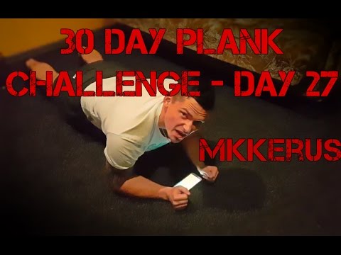 30 Day plank challenge - day 27